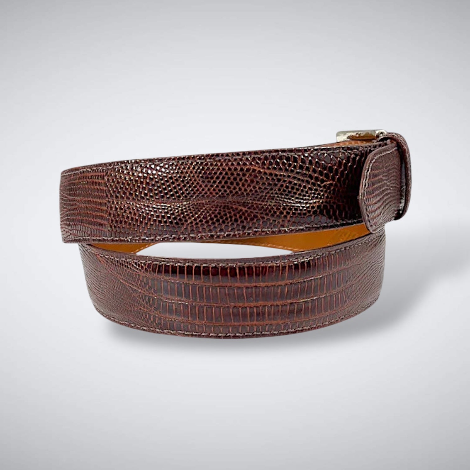 Lizard Belt: Chestnut