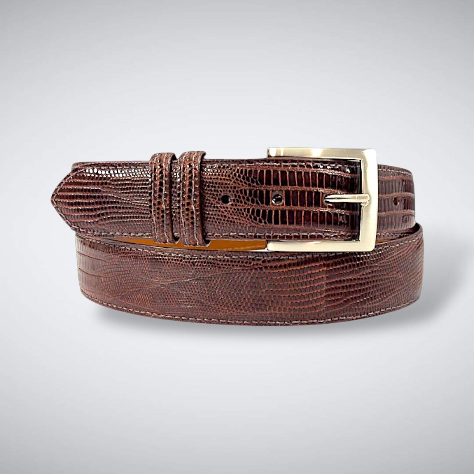 Lizard Belt: Chestnut