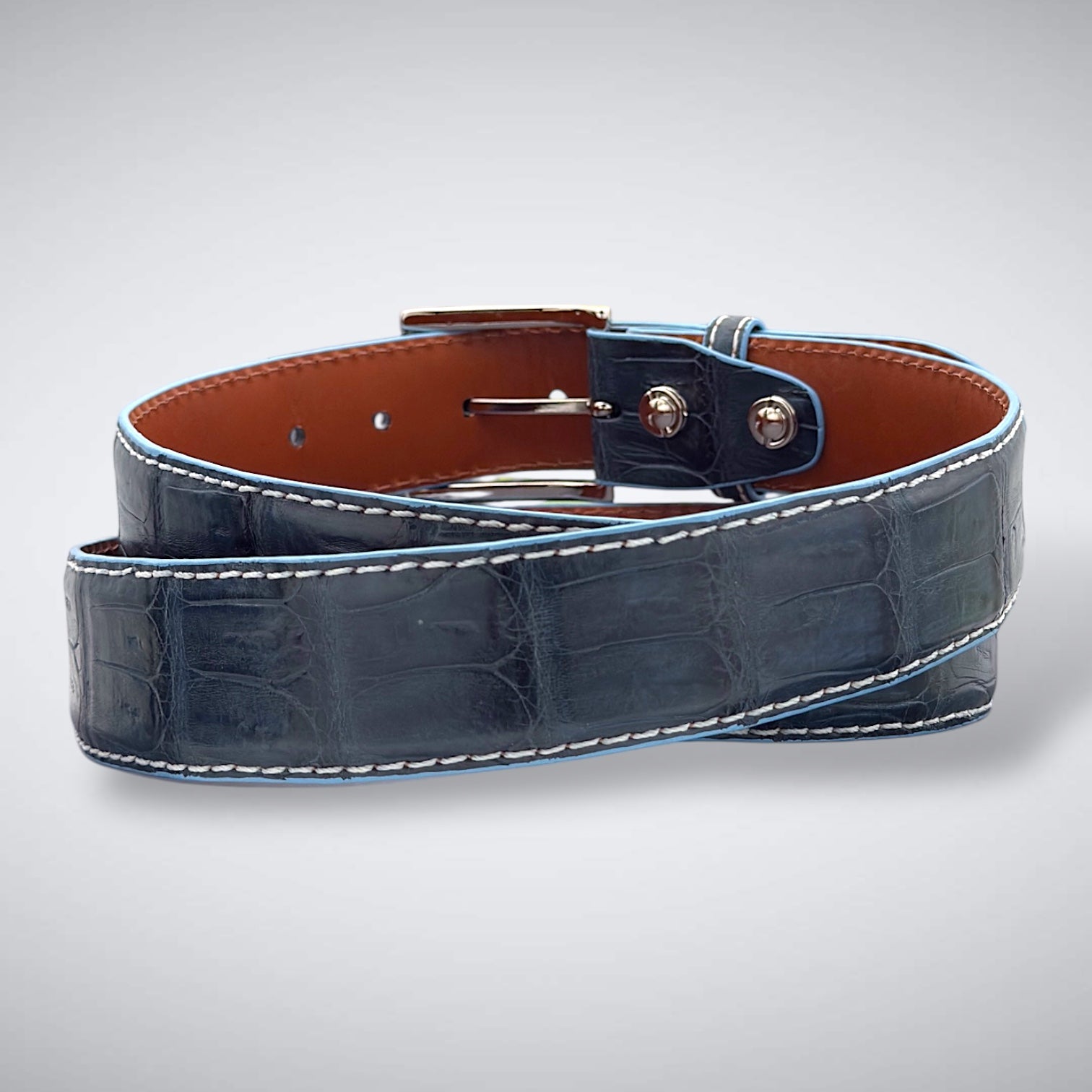 Ready To Ship Caiman Belt: Dreamscape 1.5" width