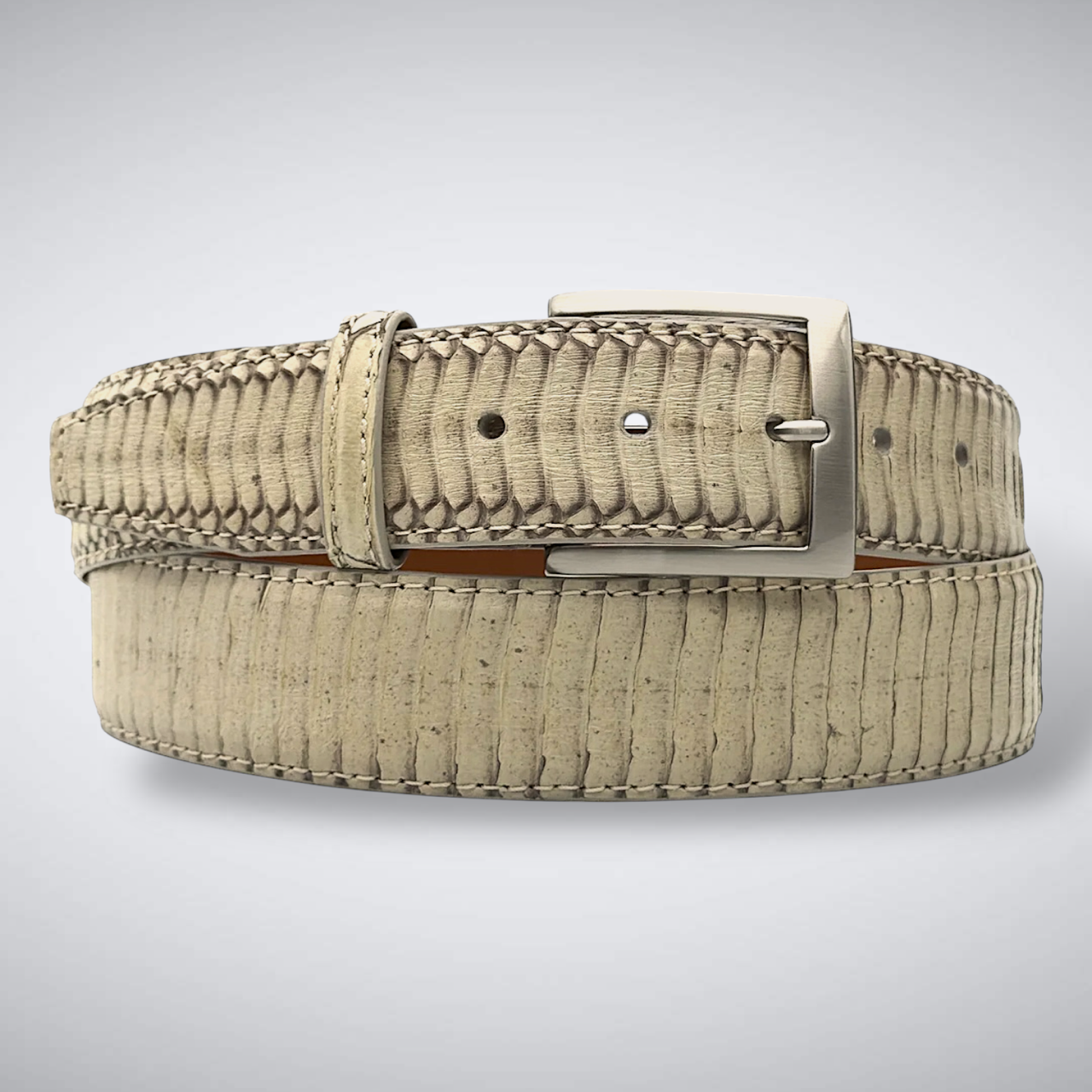 Spitting Back Cut Cobra Belt: Natural