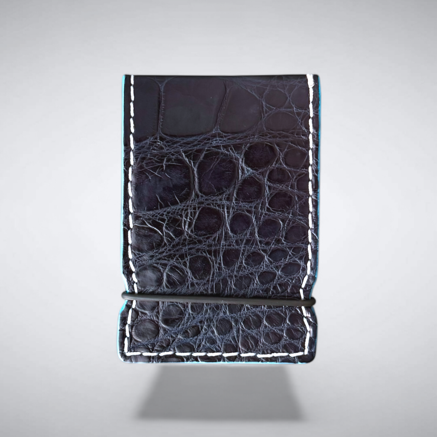 The Crest Cash Cover — Matte Navy Alligator