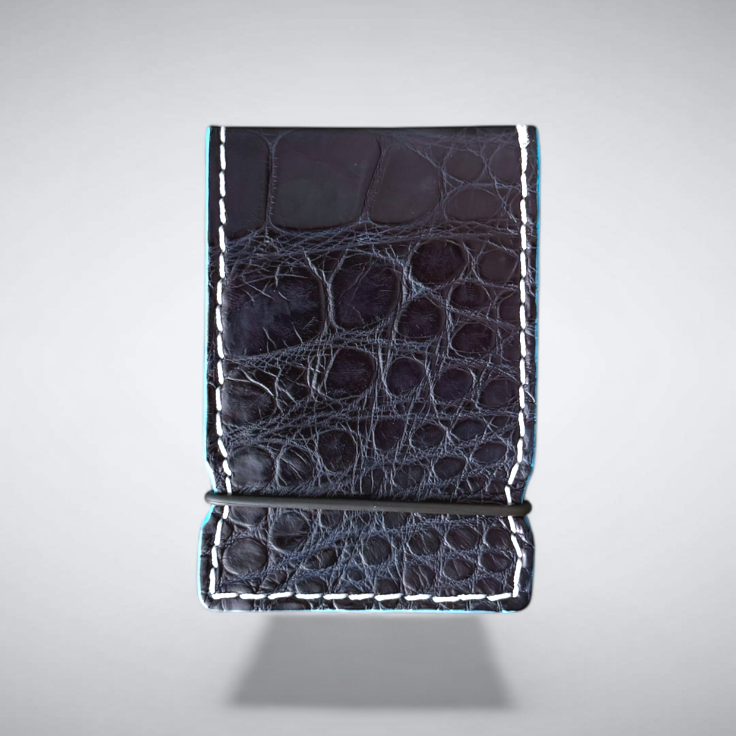 The Crest Cash Cover — Matte Navy Alligator