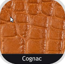 American Matte Alligator Belt: Cognac
