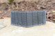 Alligator Cash Cover: Matte Grey w/ white stitch