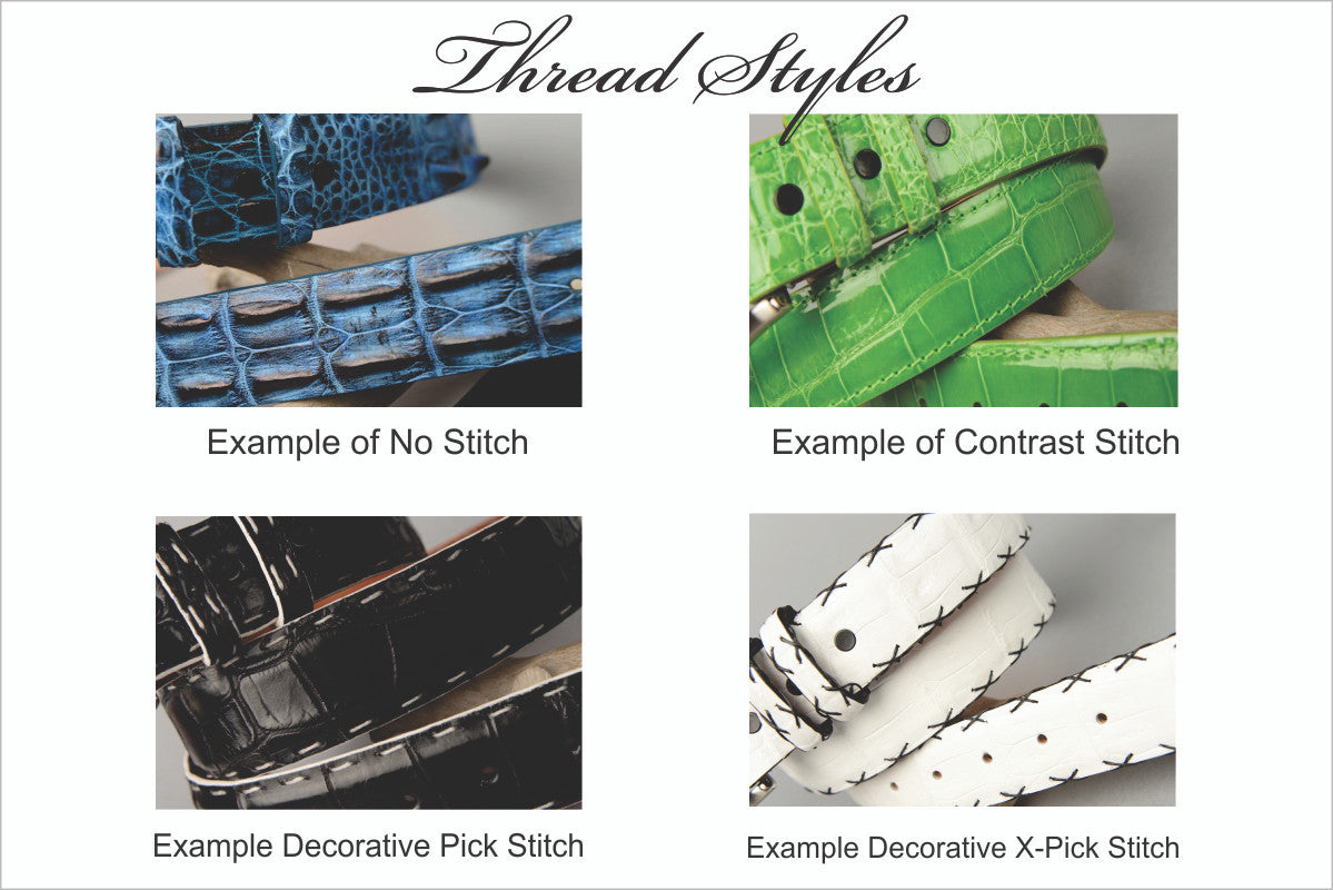 American Matte Alligator Belt: Brown