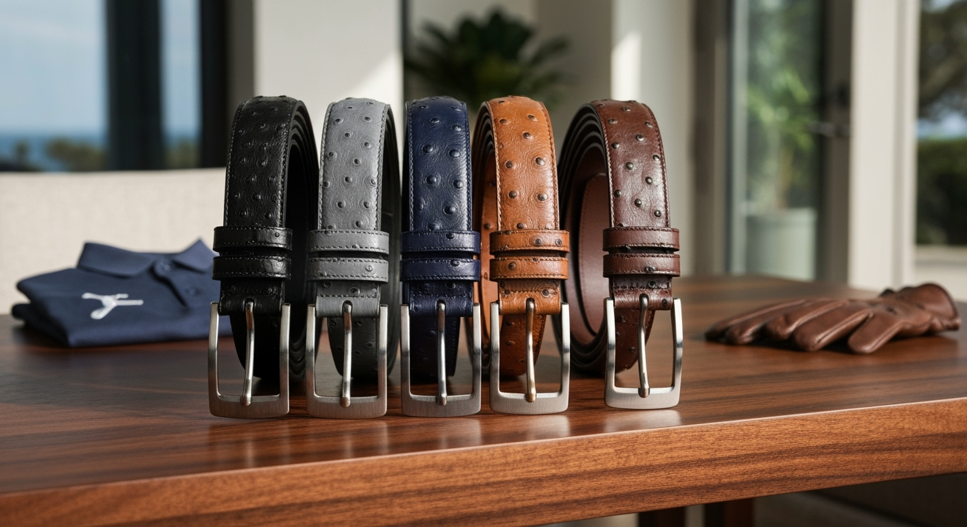 Ostrich Quill Belts