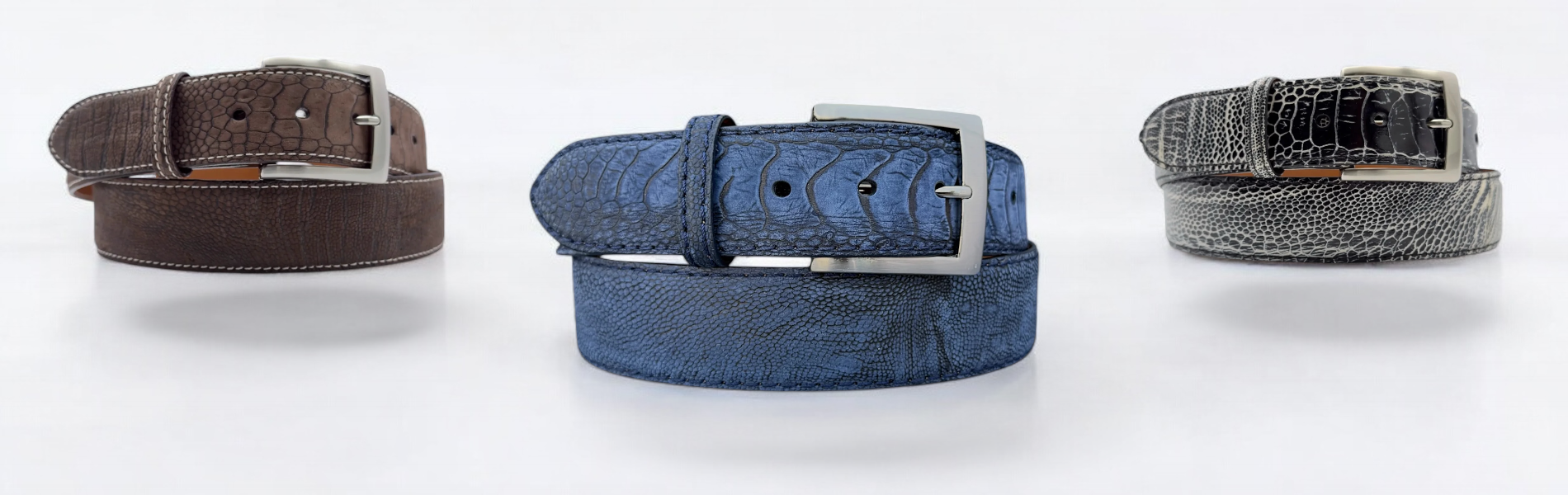 Ostrich Shin Belts