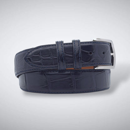 American Matte Alligator Belt One Piece: Navy