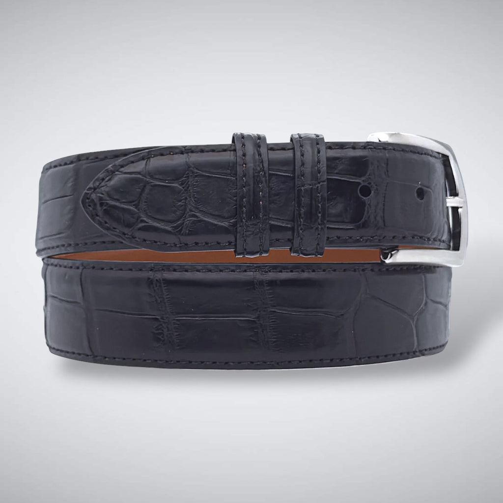 Alligator Belt — Black | Matte