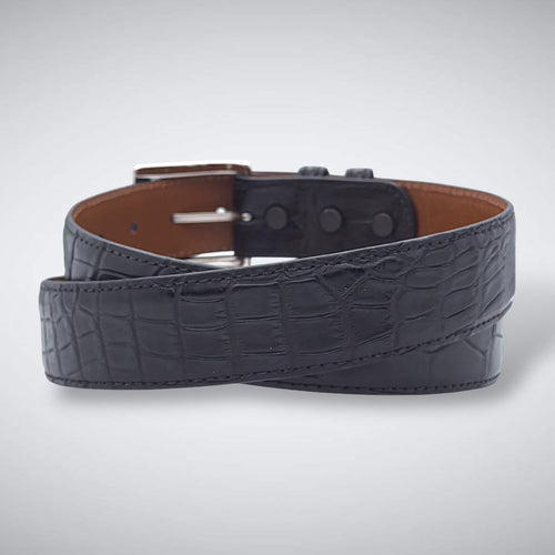 Alligator Belt — Black | Matte