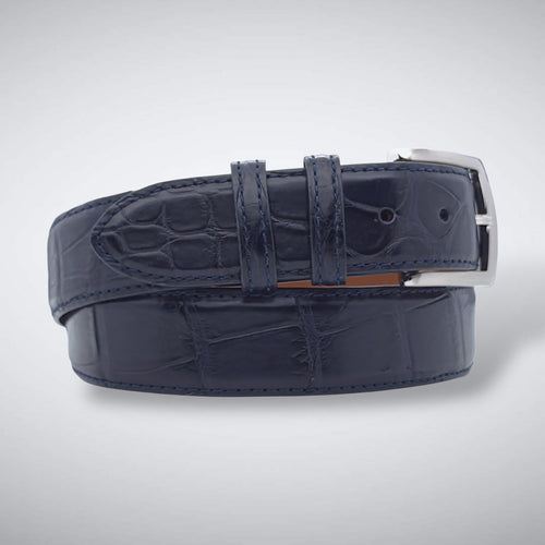 Alligator Belt — Navy | Matte