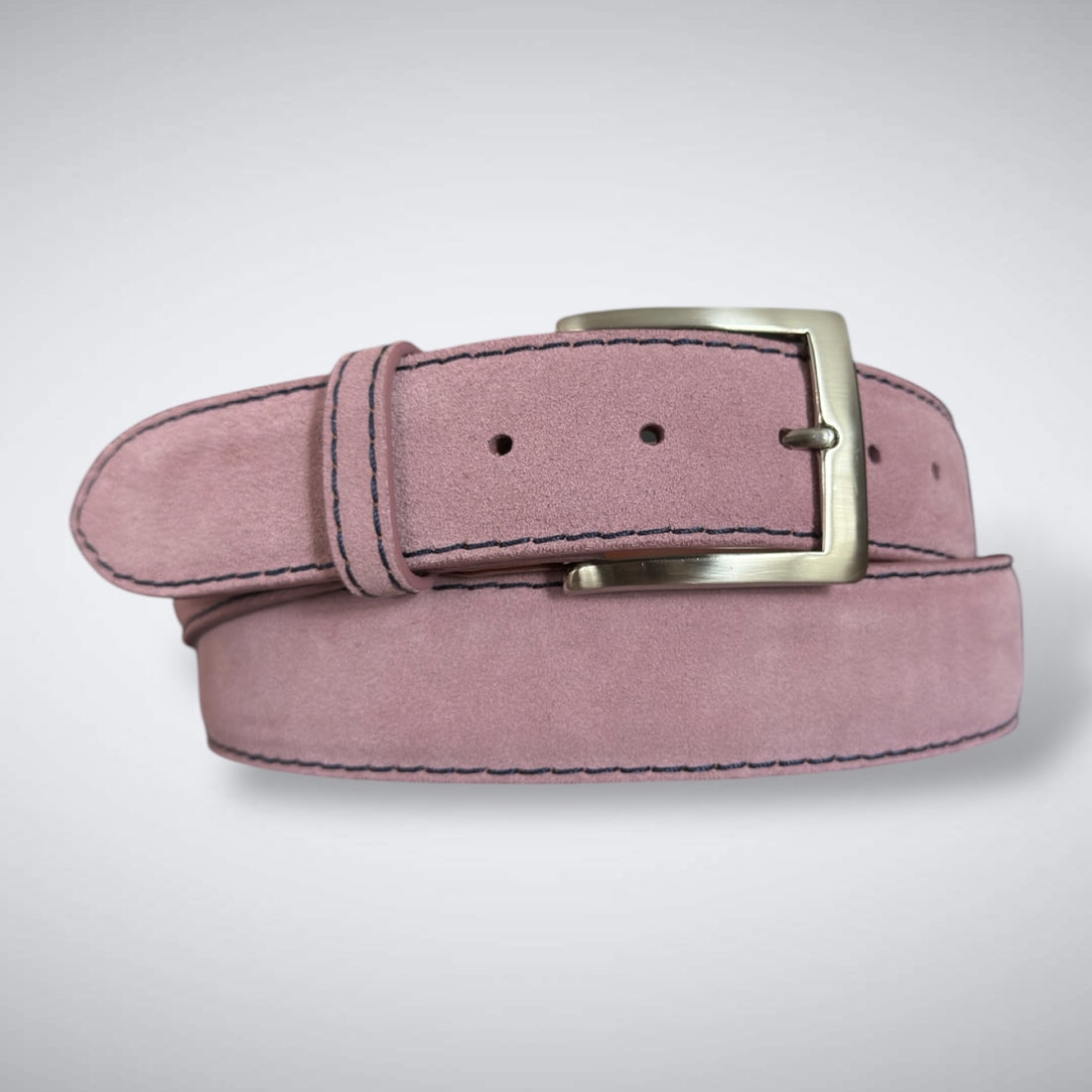 Ready To Ship Italian Calf Suede Belt: Amaranth (1.5 Width)