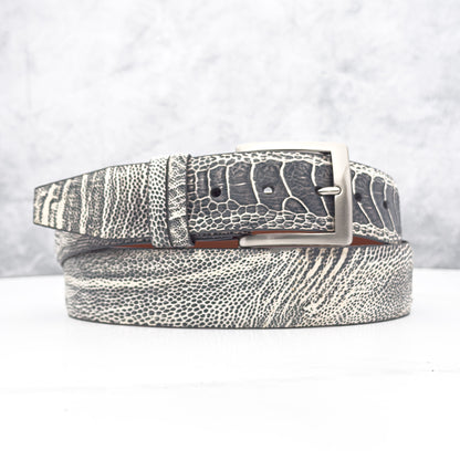 Ready To Ship Ostrich Shin Belt: Ashville