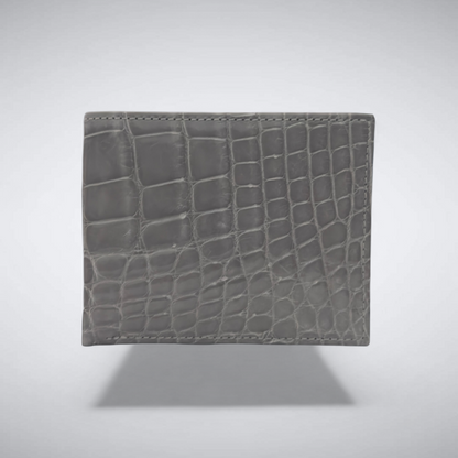 Aspen – Glacier Grey Alligator Wallet