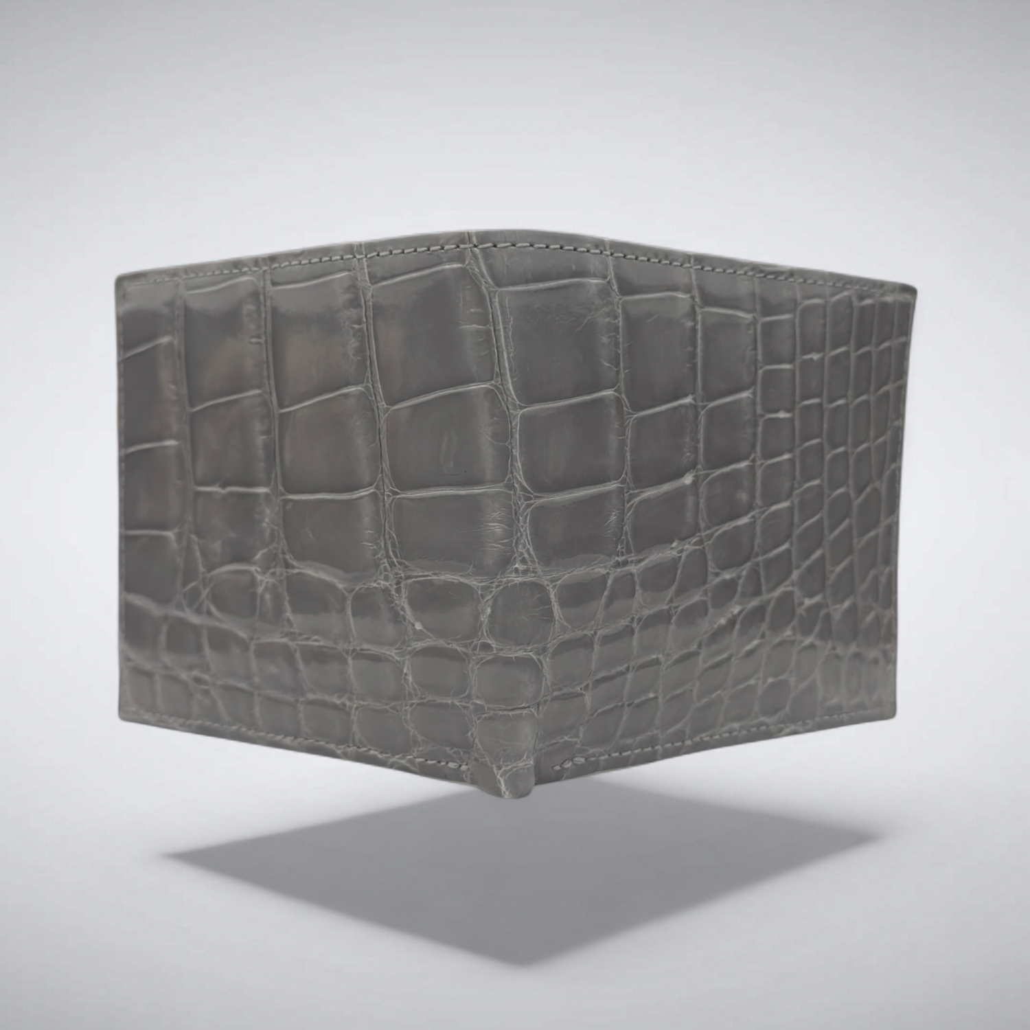 Aspen – Glacier Grey Alligator Wallet