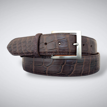 Atelier Brunello Matte Alligator Belt – Single Piece