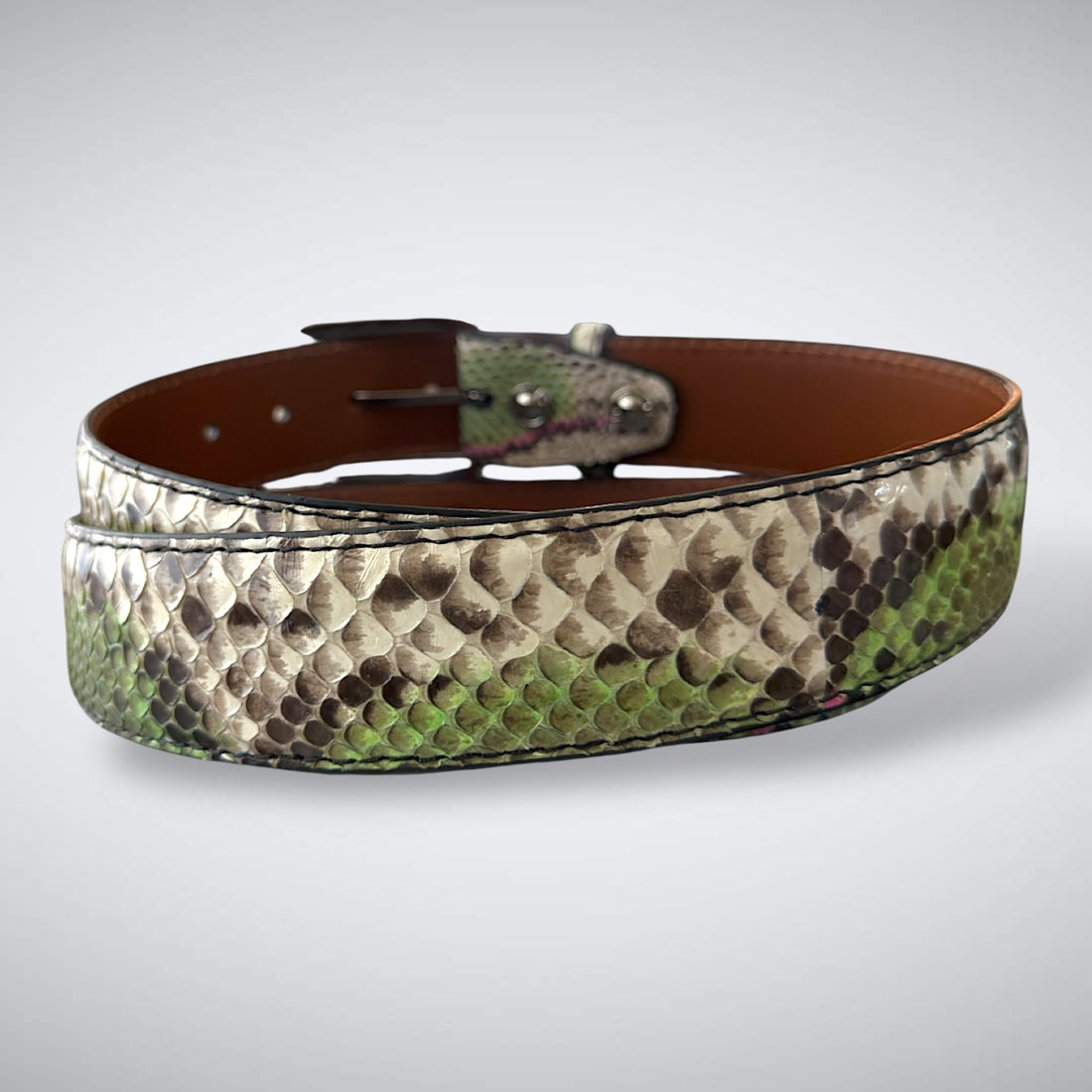 Augusta After Dark Python Belt – Cut to Fit | Jacob Hill Cut A