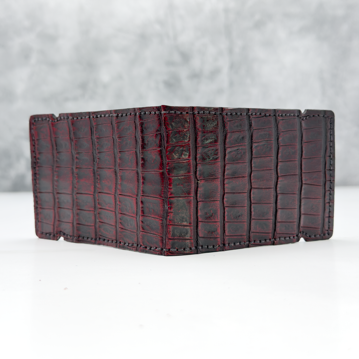 Argentine Crocodile Cash Cover: Crimson Noir