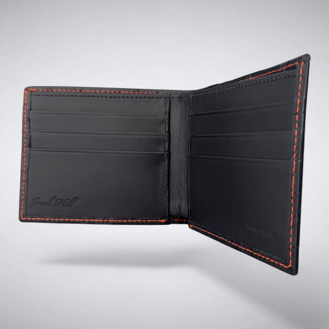 Madison – Glazed Black Alligator Wallet