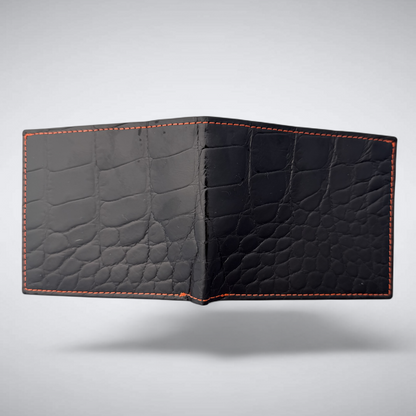 Madison – Glazed Black Alligator Wallet
