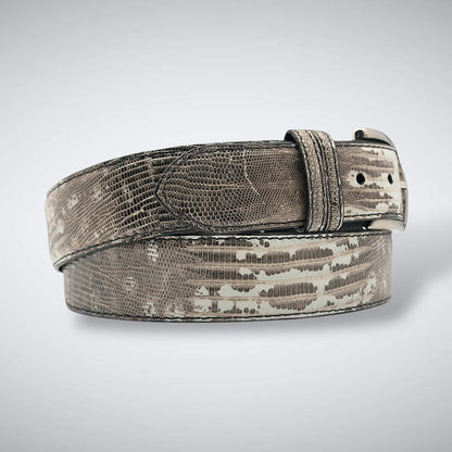 Lizard Belt: Marked Black White