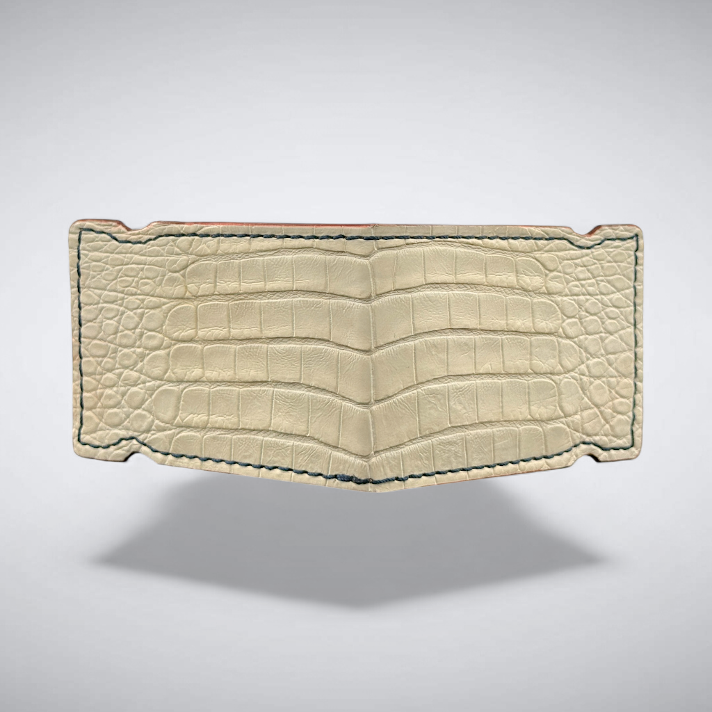 Caiman Crocodile Cash Cover — Bone