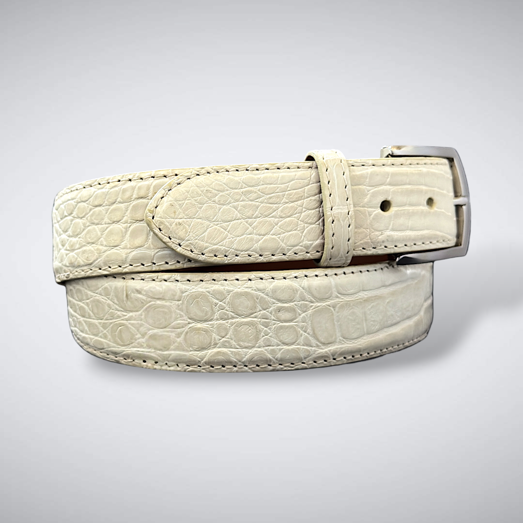 Caiman Belt — Bone