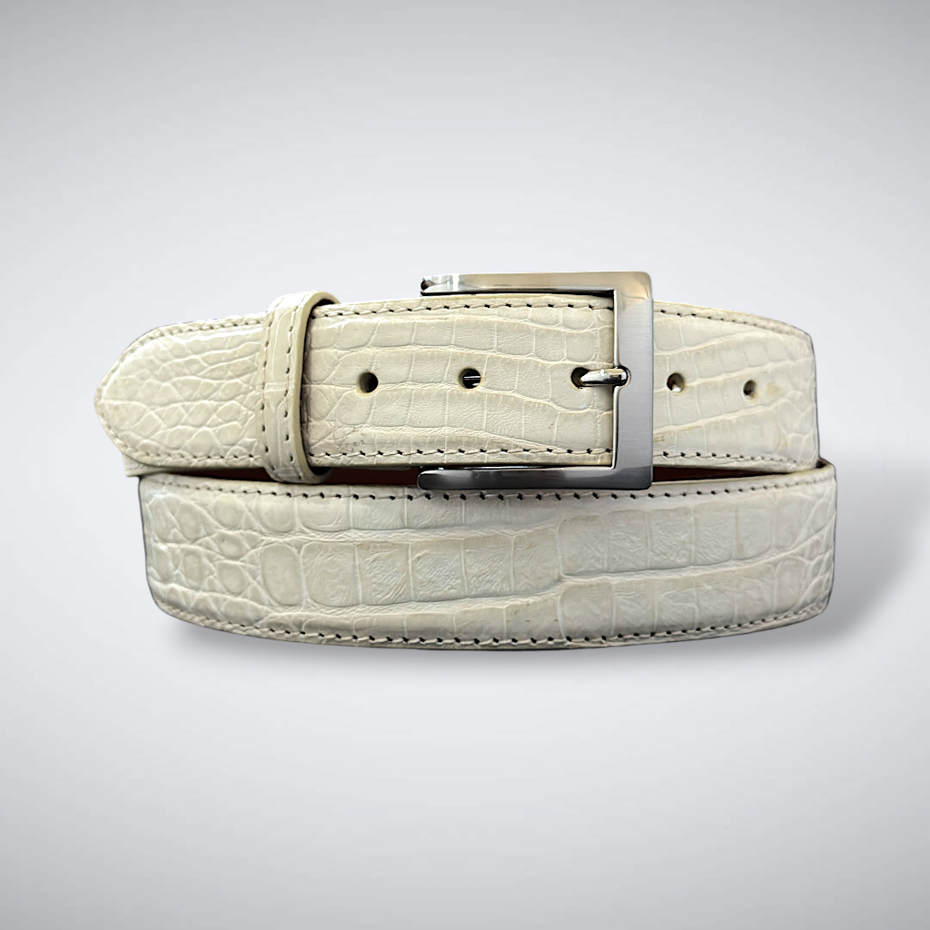 Caiman Belt — Bone