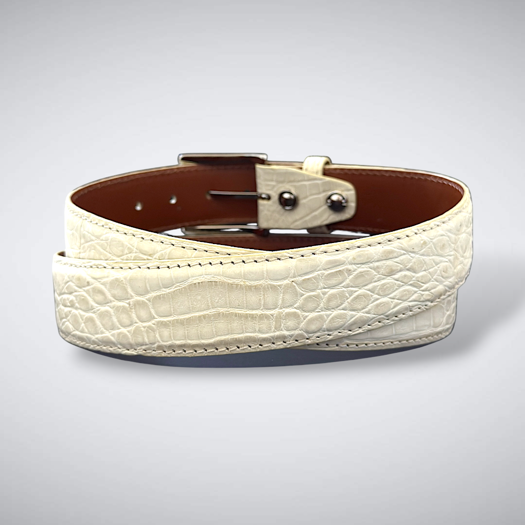 Caiman Belt — Bone