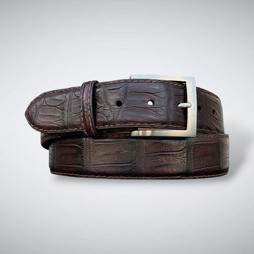 Caiman Belt — Brown | Tail Cut