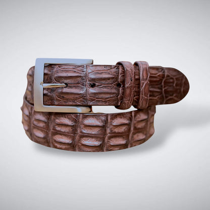 Saltwater Crocodile Belt: Brown