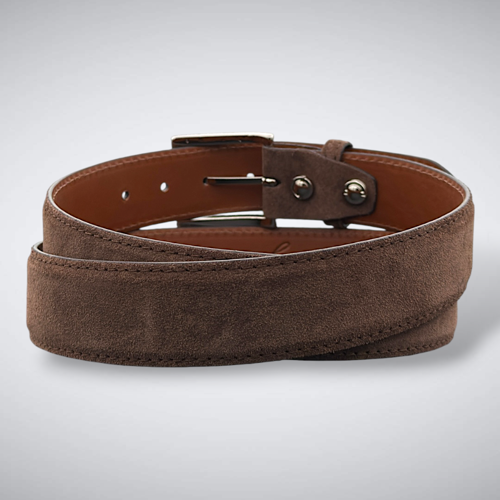 Calf Belt —  Brown | Suede