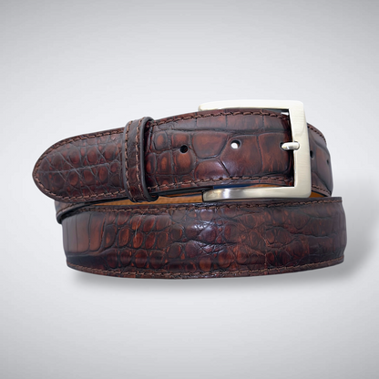 Matte Single-Piece American Alligator Belt – Atelier Marron