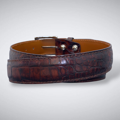 Matte Single-Piece American Alligator Belt – Atelier Marron