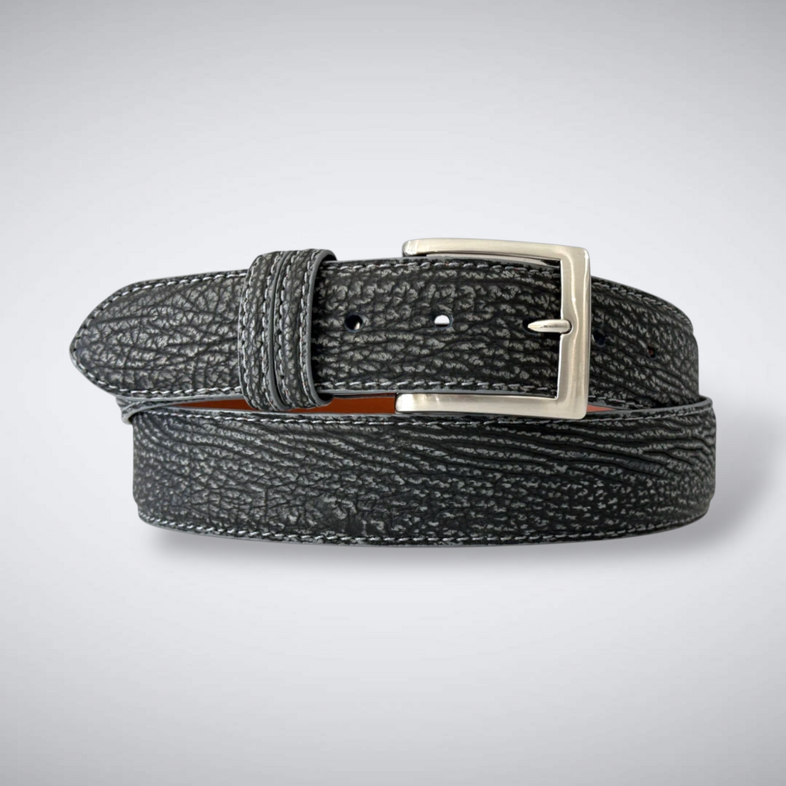Shark Suede Belt: Grey