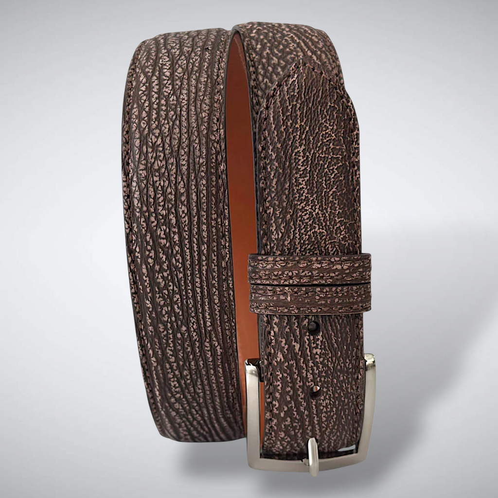 Shark Belt — Brown | Suede
