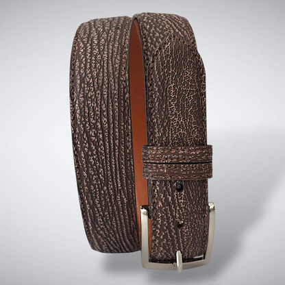 Shark Suede Belt: Brown