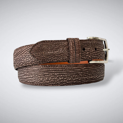 Shark Suede Belt: Brown