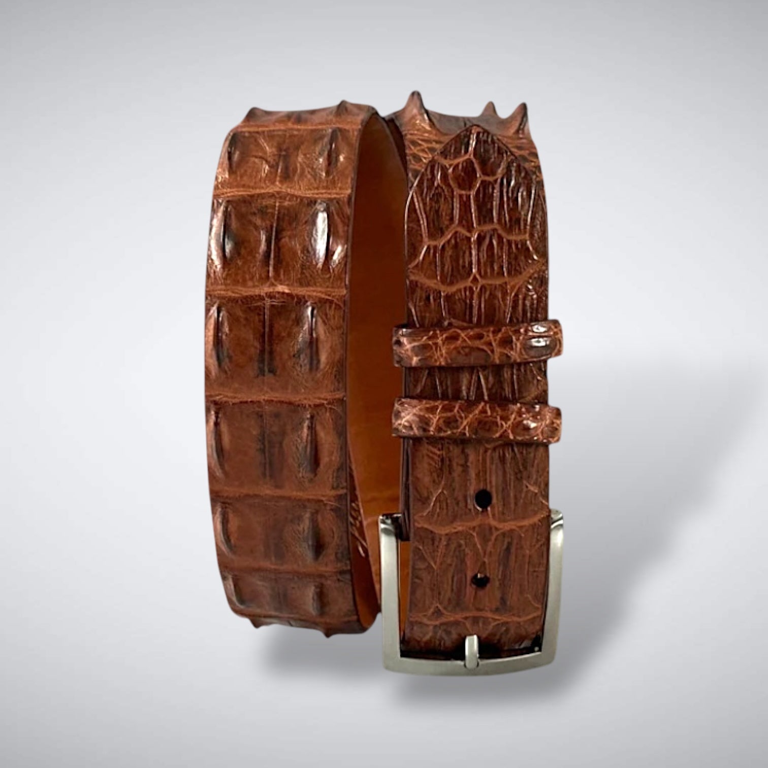 Crocodile Belt — Burnished Cognac | Saltwater