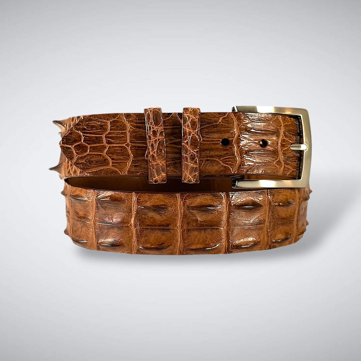 Crocodile Belt — Burnished Cognac | Saltwater