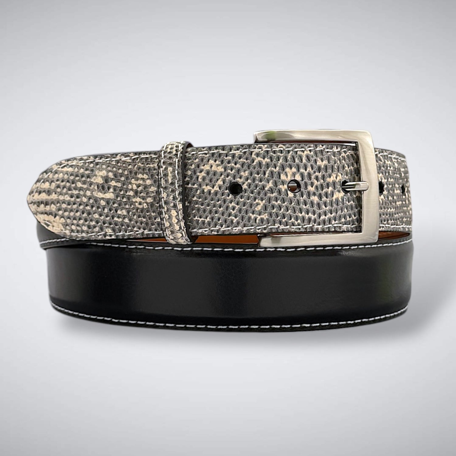 Ready To Ship Lizard Billet Belt:  Cairo