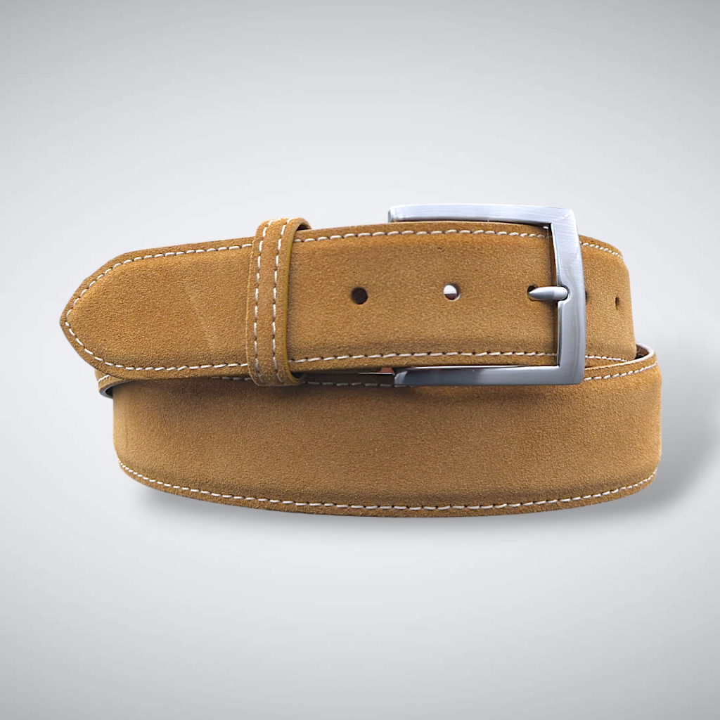 Calf Belt —  Camel | Suede