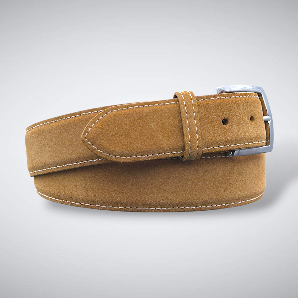 Calf Belt —  Camel | Suede