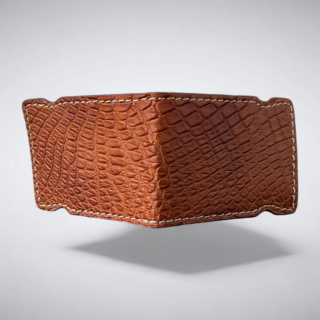 Alligator Cash Cover — Matte Cognac