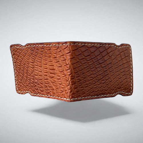 Alligator Cash Cover — Matte Cognac