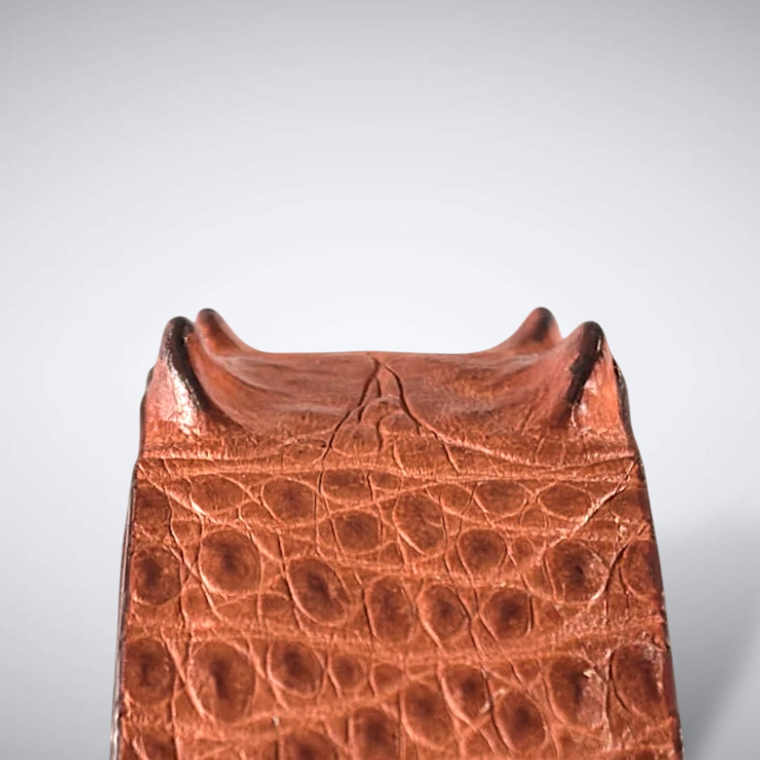 Saltwater Crocodile Belt: Cognac