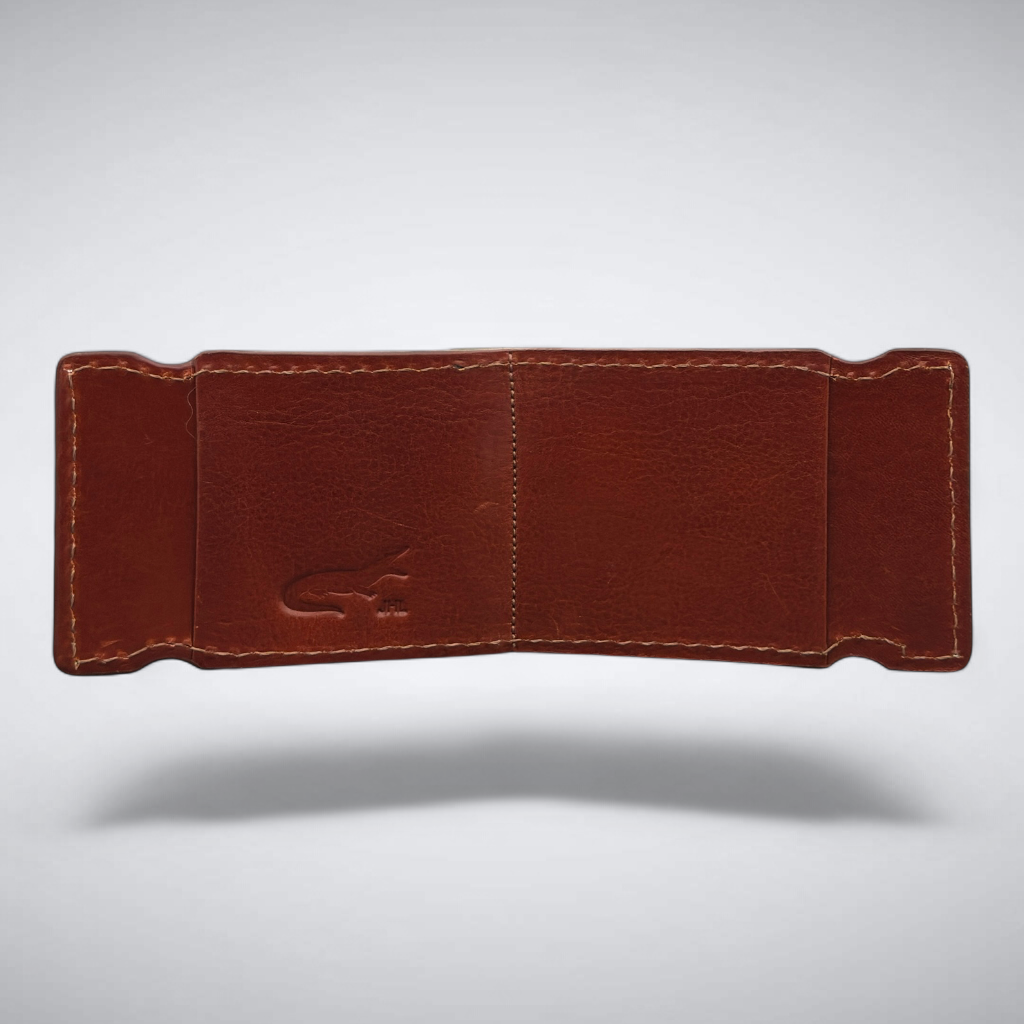 Nile Crocodile Cash Cover — Burnished Cognac