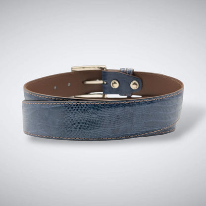 Lizard Belt: Denim