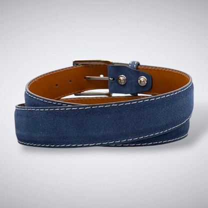 Ready To Ship Italian Calf Suede Belt: Eisenhower G.C. (1.5 Width)