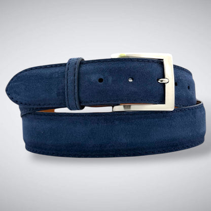 Ready To Ship Italian Calf Suede Belt: Falcon Crest (1.5 Width)